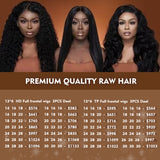 Premium Quality Cambodian Raw hair 13*6 Full HD lace Frontal  Wigs Wholesale
