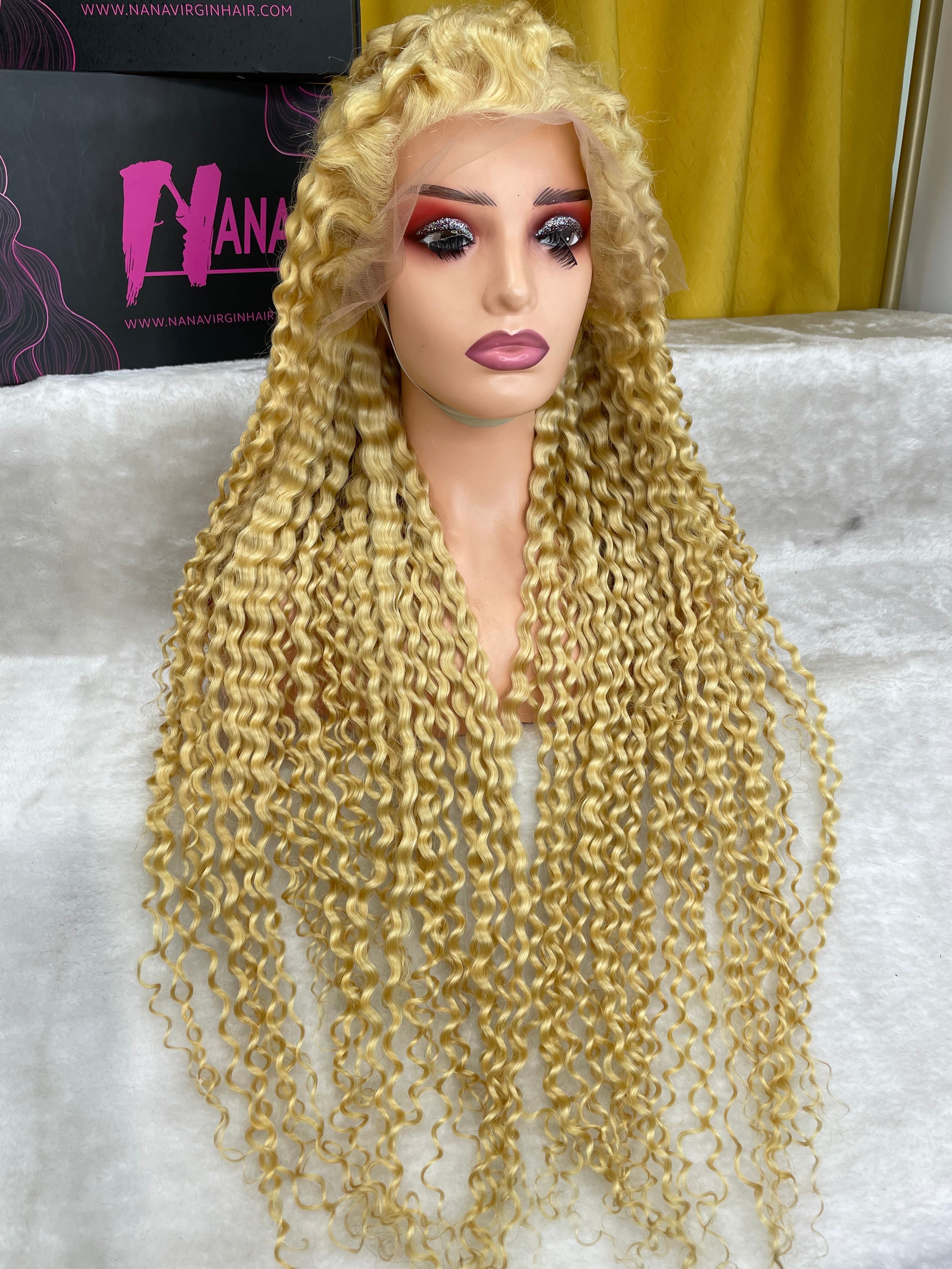 613 Blonde Deep Wave 13x4 Lace Front Wigs