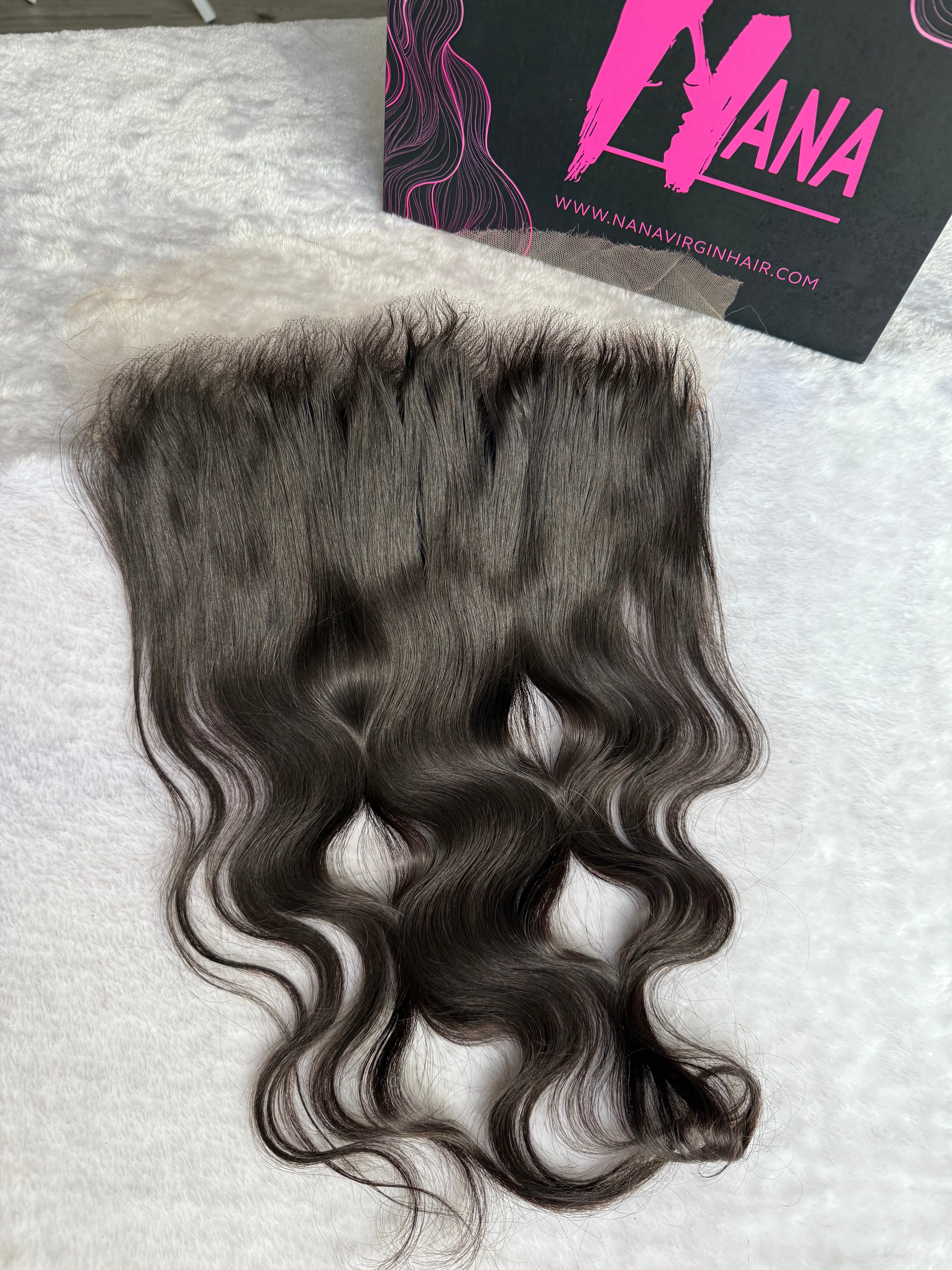 Raw Hair Body Wave HD Lace Frontal Natural Hair Wholesale line with baby hair HD lace and transparent lace 13x4/13x6