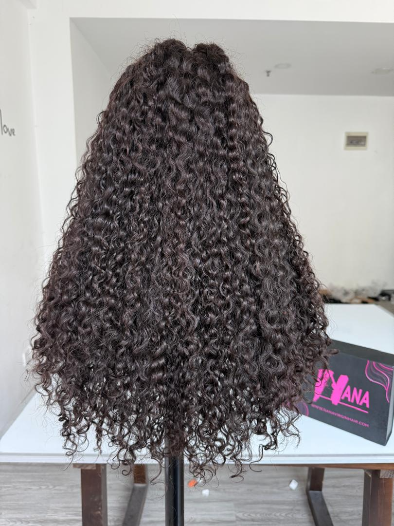 Raw/Virgin Burmese Curly Headband Wig NO-Lace NO-Glue