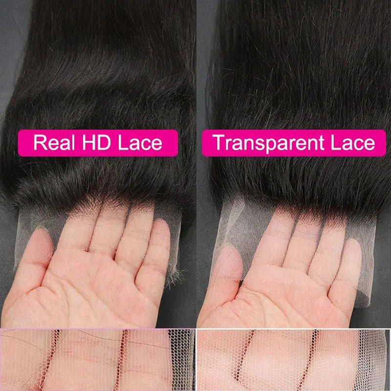 100% virgin hair with Transparent Lace