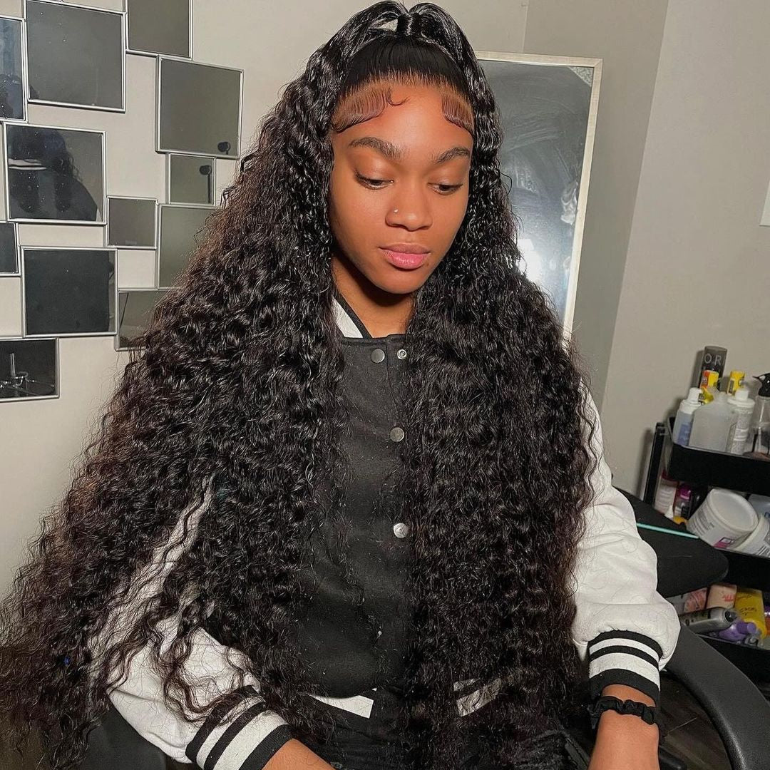 100% Virgin Hair Italian Curly Frontal Wig