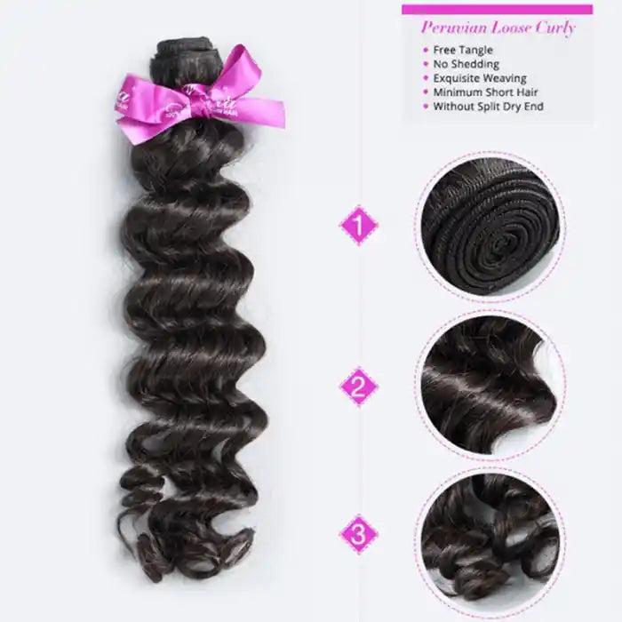 Peruvian Loose Deep wave bundles