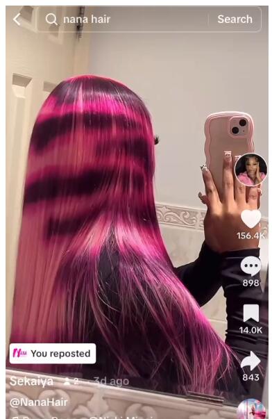 400 of The link to pay for custom hair