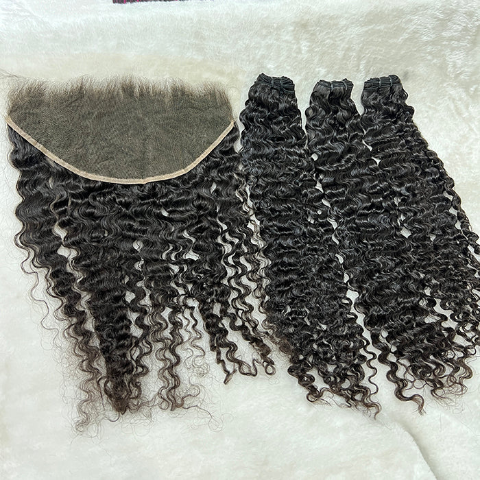 raw burmese curly bundles