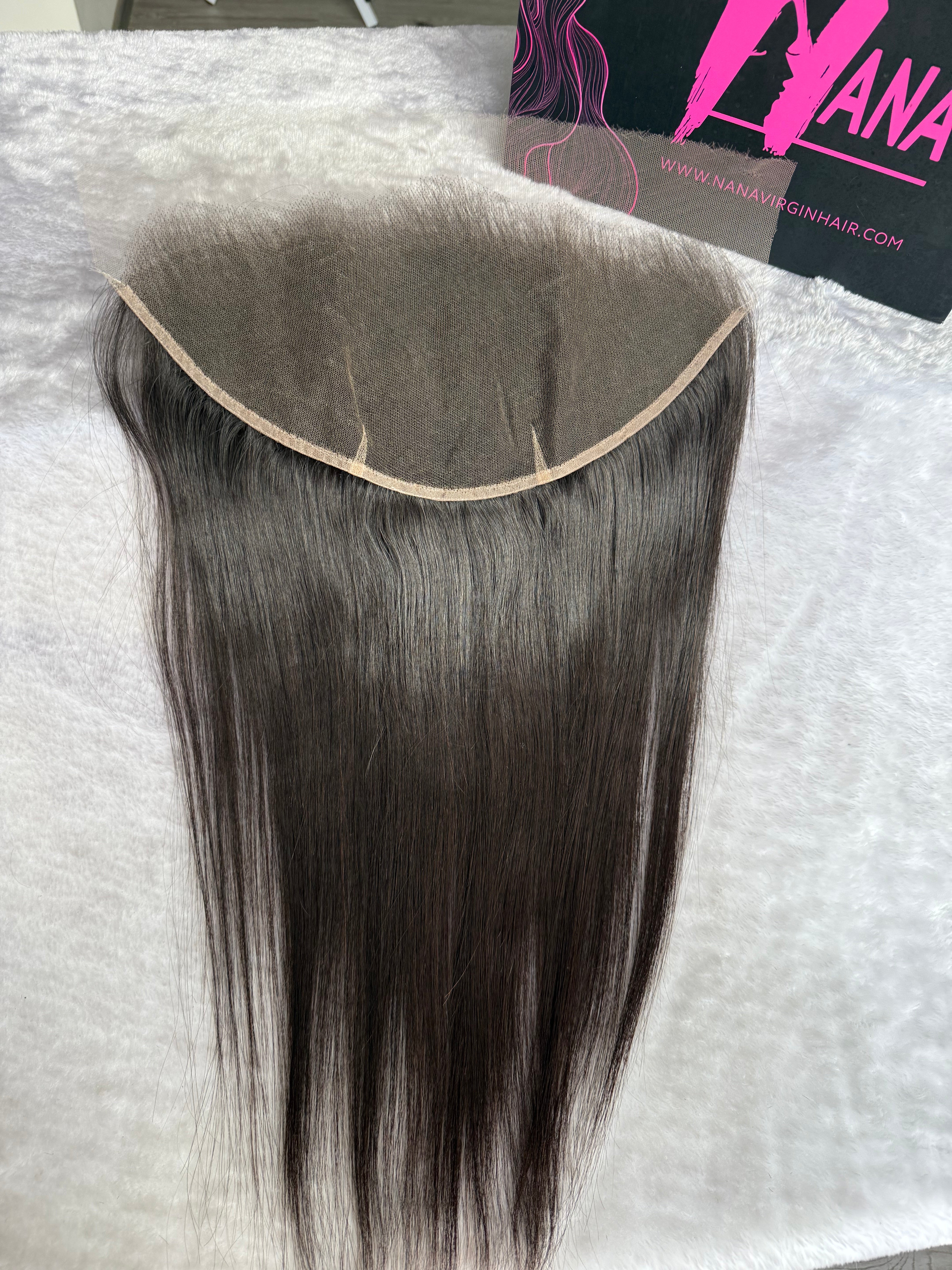 Straight Hair HD & transparent lace frontal Raw hair natural hair line with baby hair around 13x4/13x6