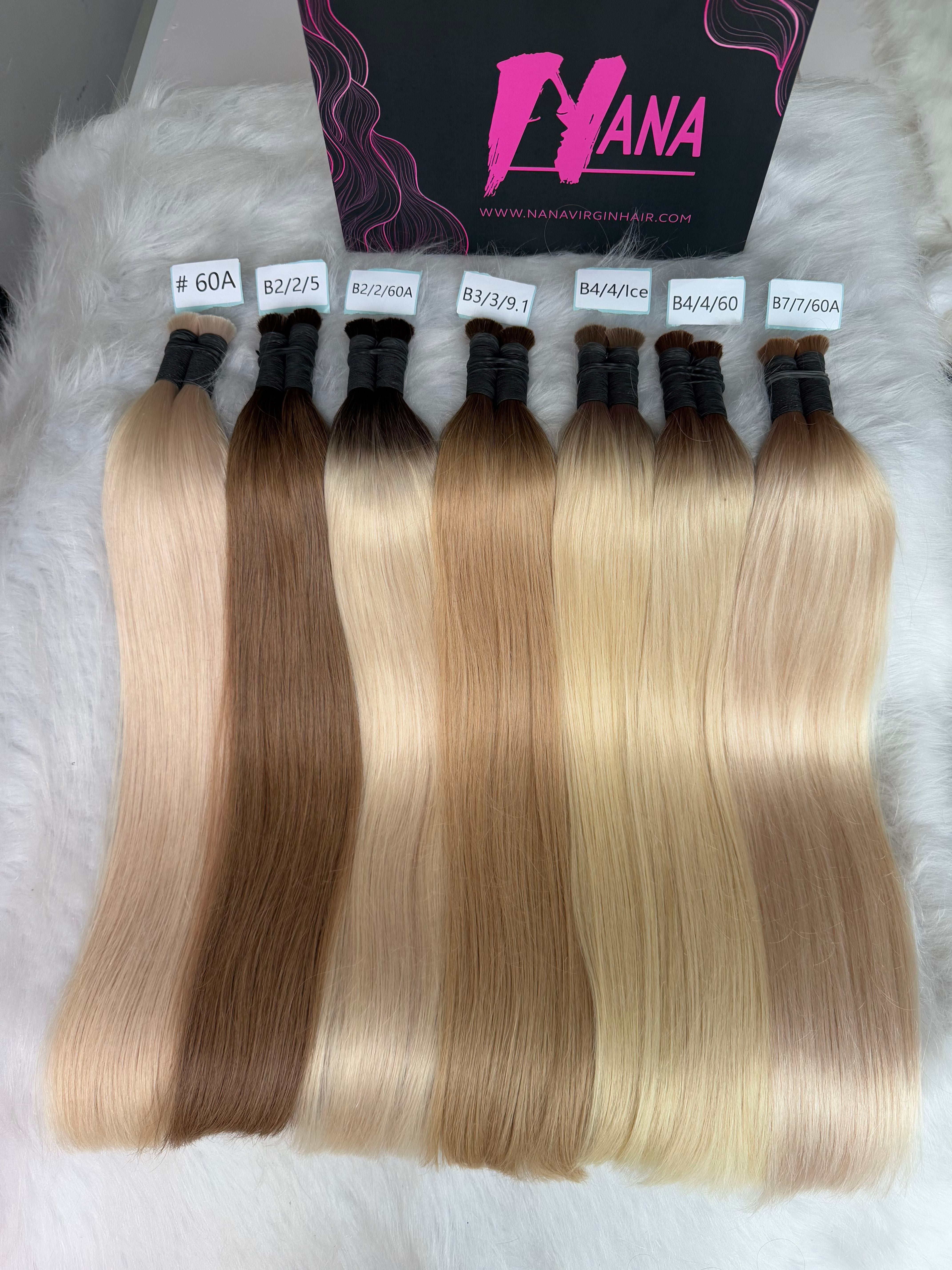 Top quality Luxe Virgin Human Hair color Bulk for Braiding