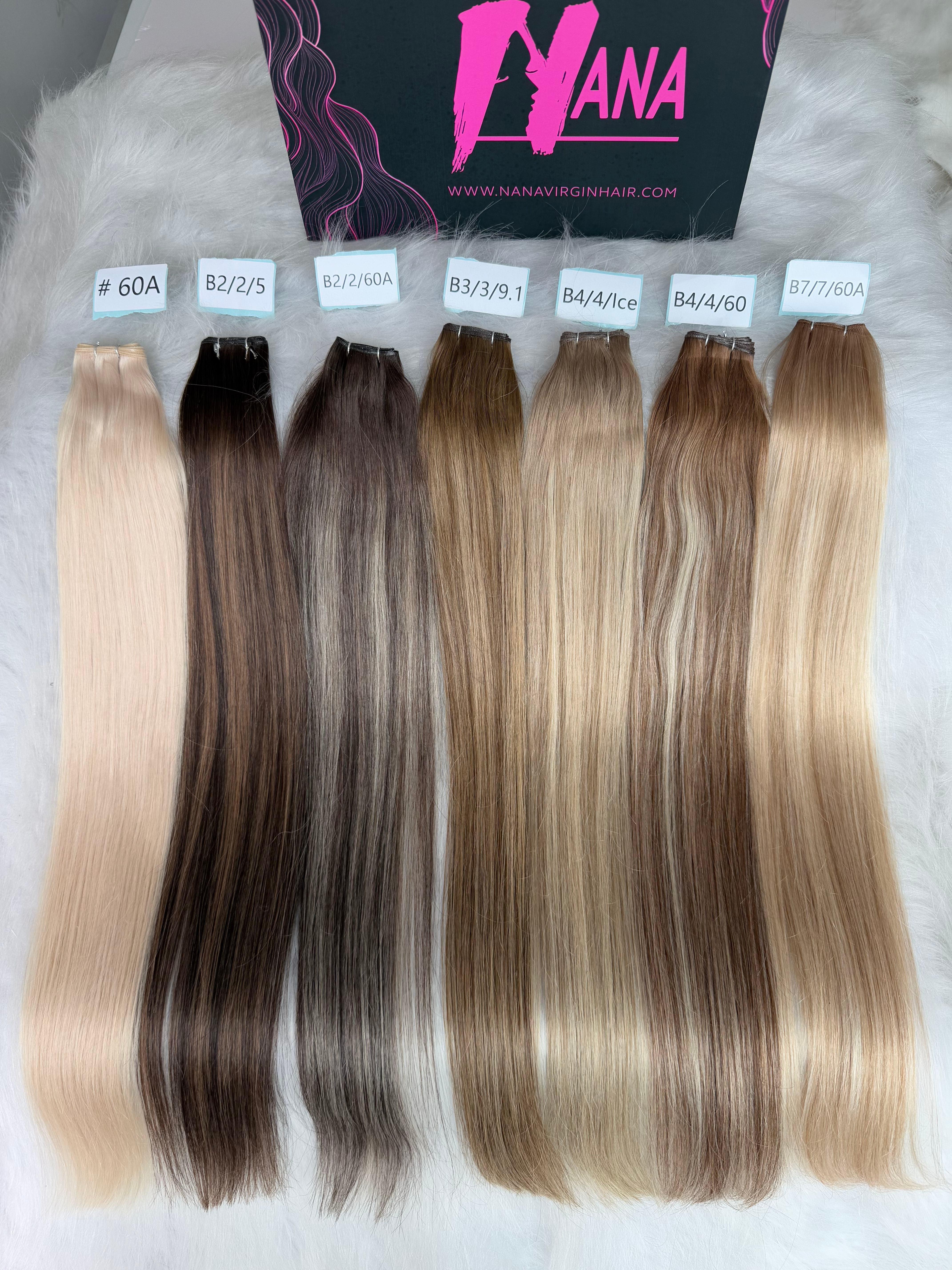 Top quality Luxe Virgin Human Hair color genius weft
