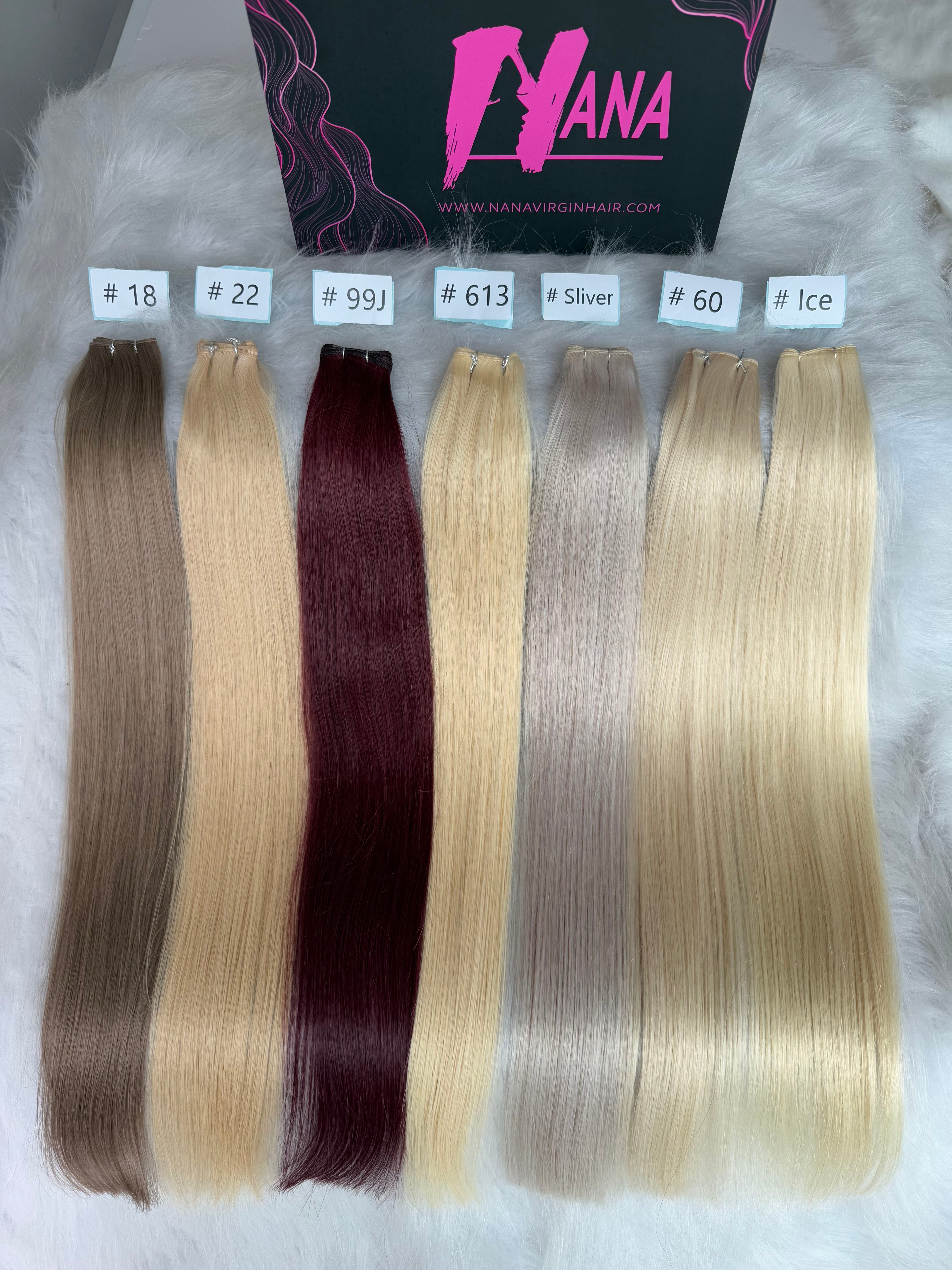Top quality Luxe Virgin Human Hair color genius Weft