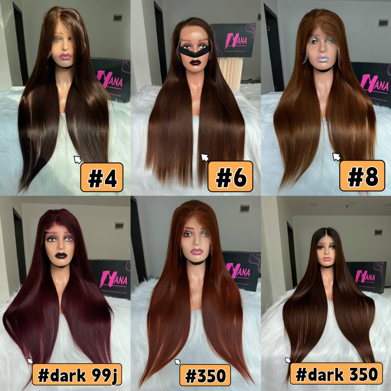 Raw Straight Wig Custom Color Wigs Celebrity Wig