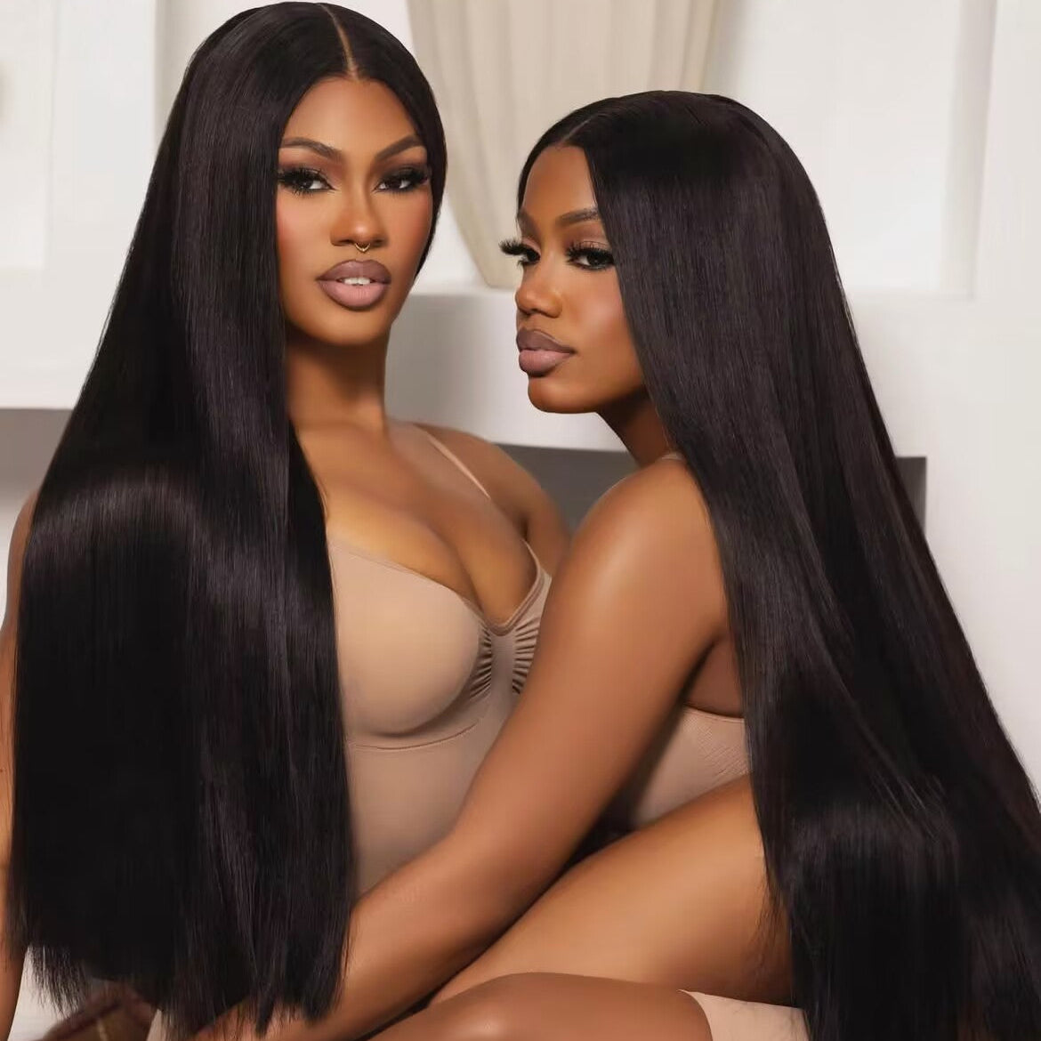 Super Double Drawn Bone Straight Wigs