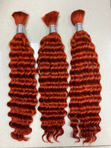 wholesale bulk hair vendor unprocessed raw human hair bulk deep wave bulk braiding human hair