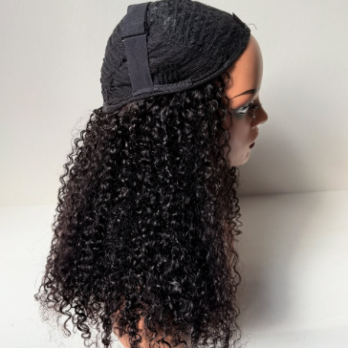 200% Virgin Half Wig None Lace Wig Wear And Go Wig Drawstring Wig