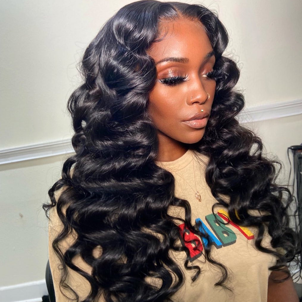 loose deep wave wig