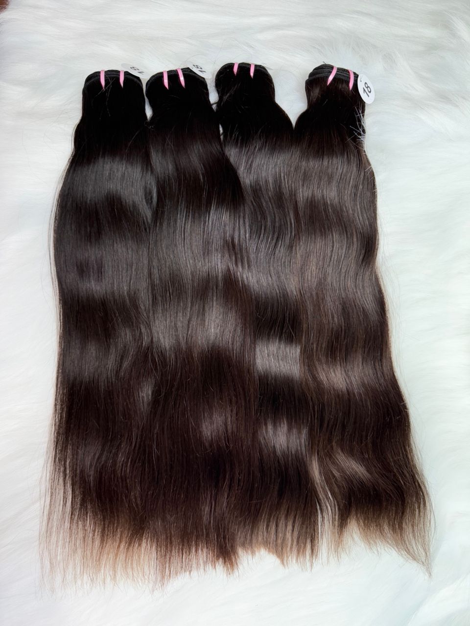 Raw Indian straight Hair Bundles From One Donor