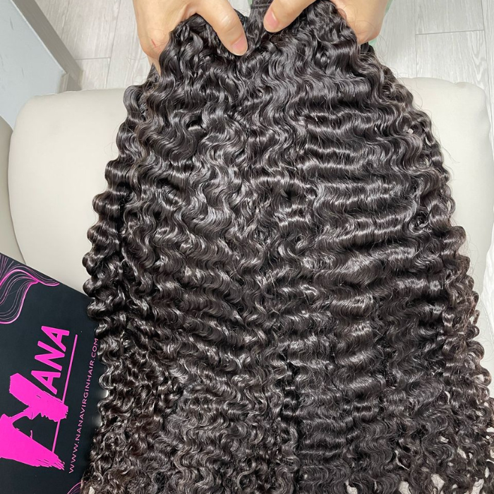 raw Burmese curly hair