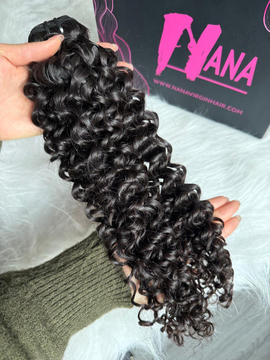 raw hair curly bundles