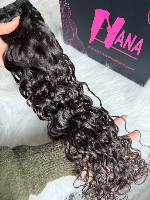 raw hair water wave bundles near me