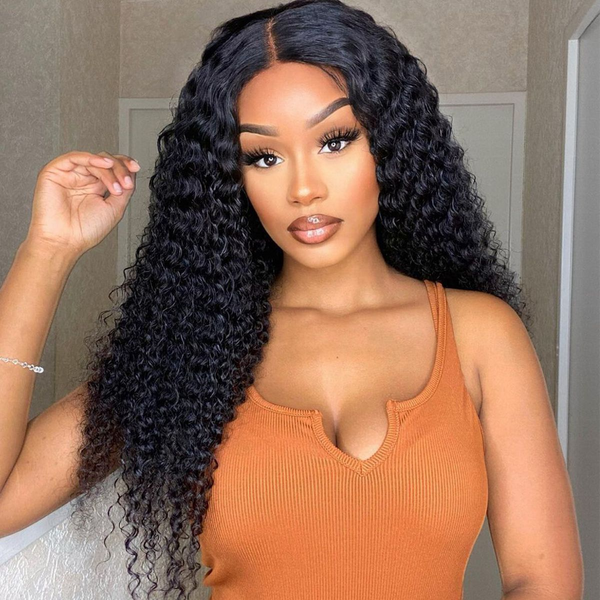 Top Grade Curly 13x4 HD Lace Frontal Wig Deep Curly HD Lace