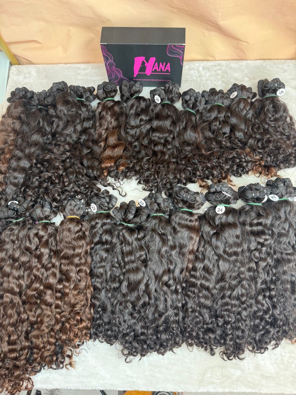 Best quality Unprocessed Raw Indian Curly Hair Bundles From One Donor