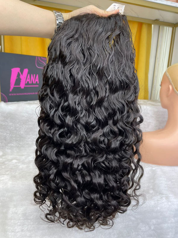 Virgin Hair New Fashion Wet Wavy Wig 13x4 13x6 Frontal Wig With Natural Hairline HD Lace Human Hair Wig