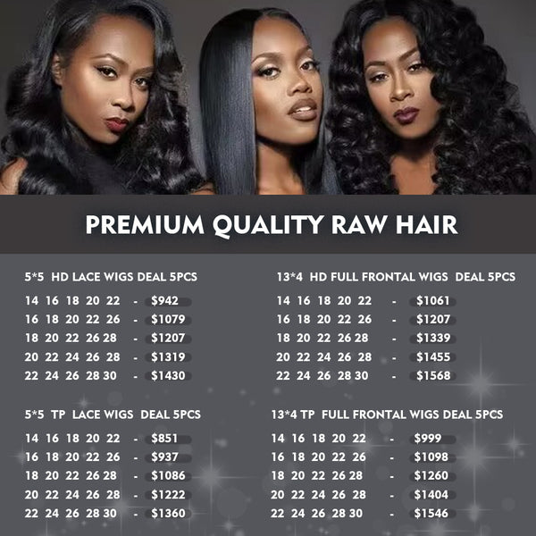 Premium Quality Cambodian raw hair 13x4 HD Lace Frontal Wig Invisible HD Film Lace Wigs