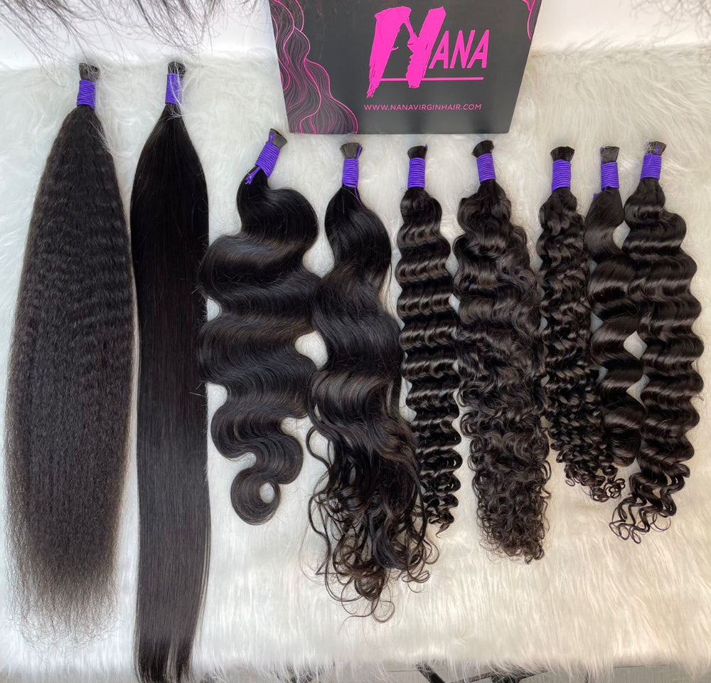 1b# virgin hair hair bulk 