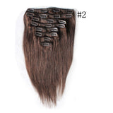 Brown Clip-In human hair Extensions
