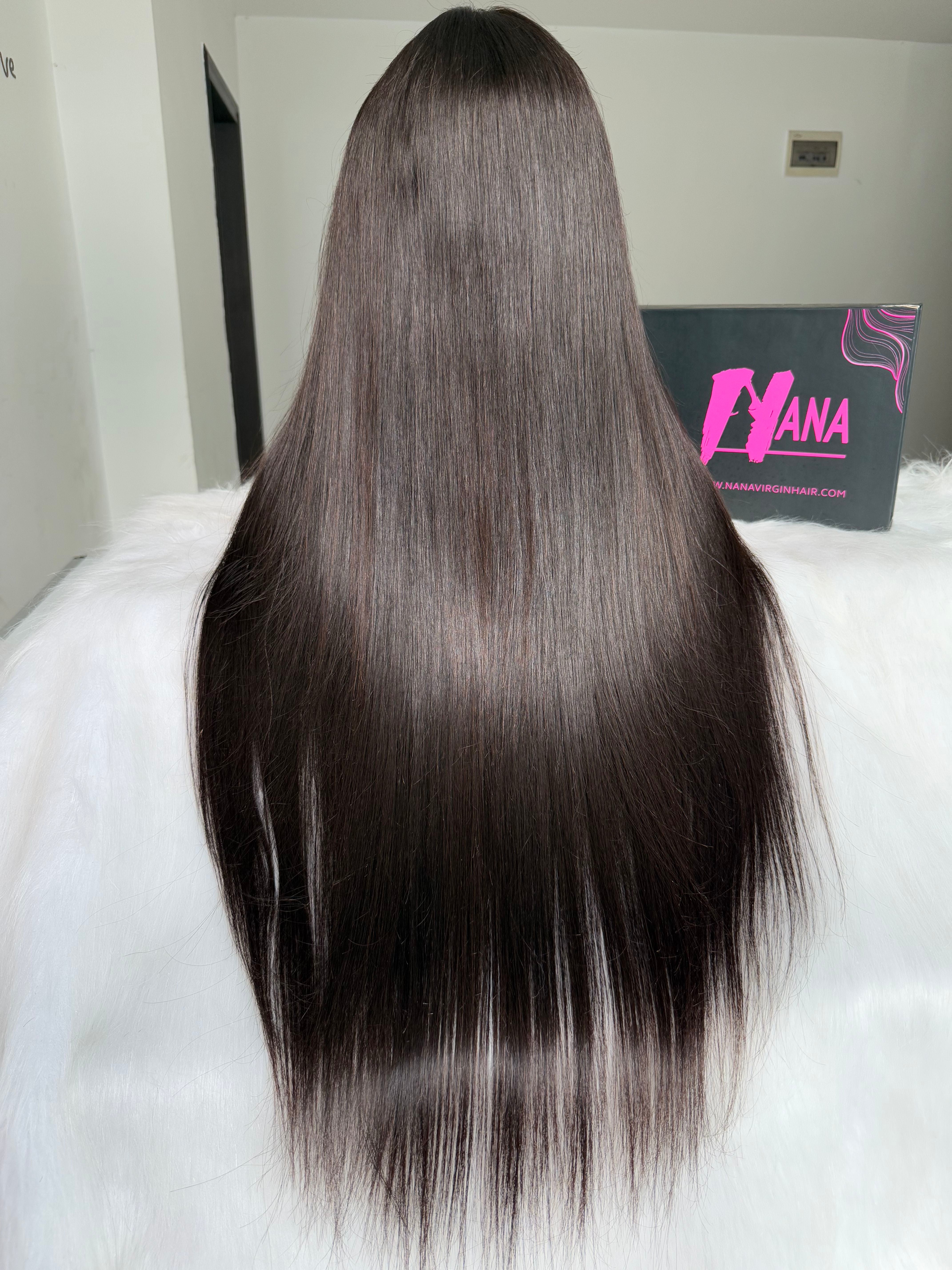 Raw 2x6 Straight Wig HD Closure Wigs 2x6 Body Wave Wig Deep Middle Part Wig