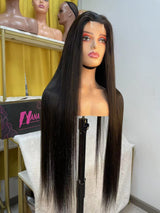 Raw Hair Glueless Wig 2x6 HD Closure Wigs Straight Film HD Lace Wigs