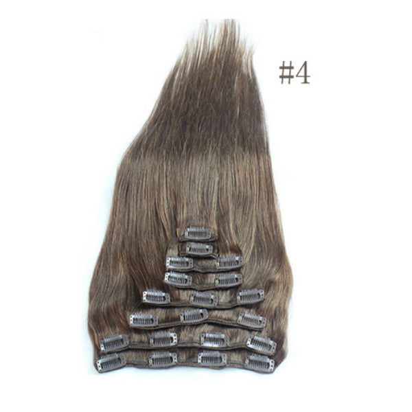 Ash Green Clip-In human hair Extensions