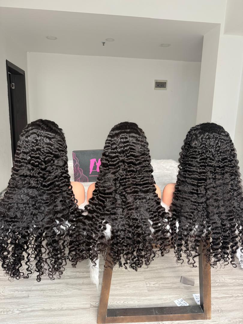 Virgin Burmese Curly Wigs 13x4 13x6 Mink Hair Burmese curl Frontal Wig