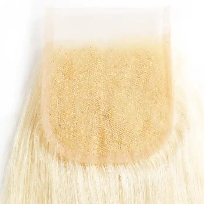 613 Closure Wig Raw Hair Blonde