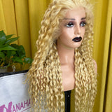 613 Blond Wigs Italian Curly Frontal Wig