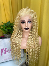 613 Blond Wigs Italian Curly Frontal Wig