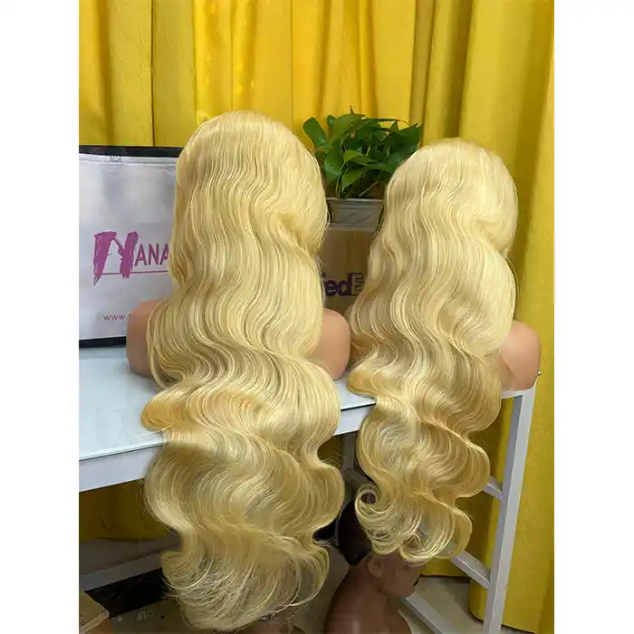 Raw 613 Body Wave HD 13x6 13x4 Frontal Wig Blonde Body Wave Frontal Wig