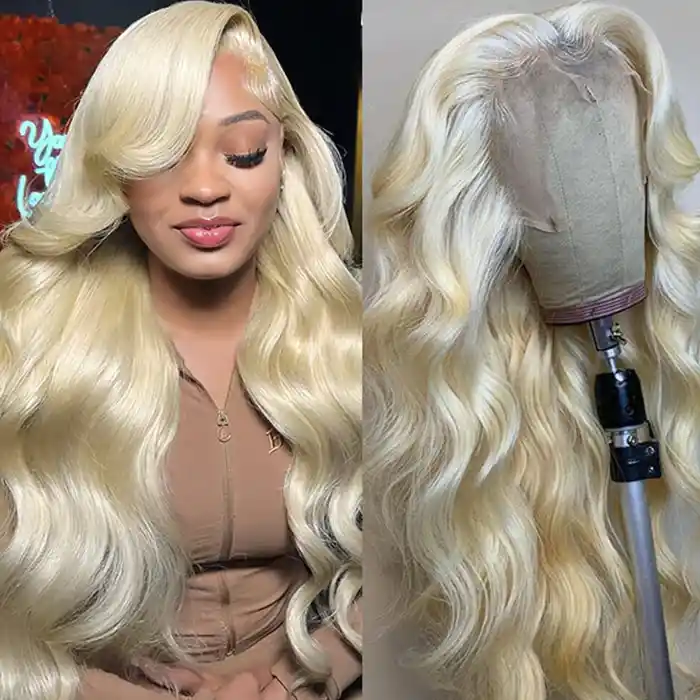Raw 613 Body Wave HD 13x6 13x4 Frontal Wig Blonde Body Wave Frontal Wig