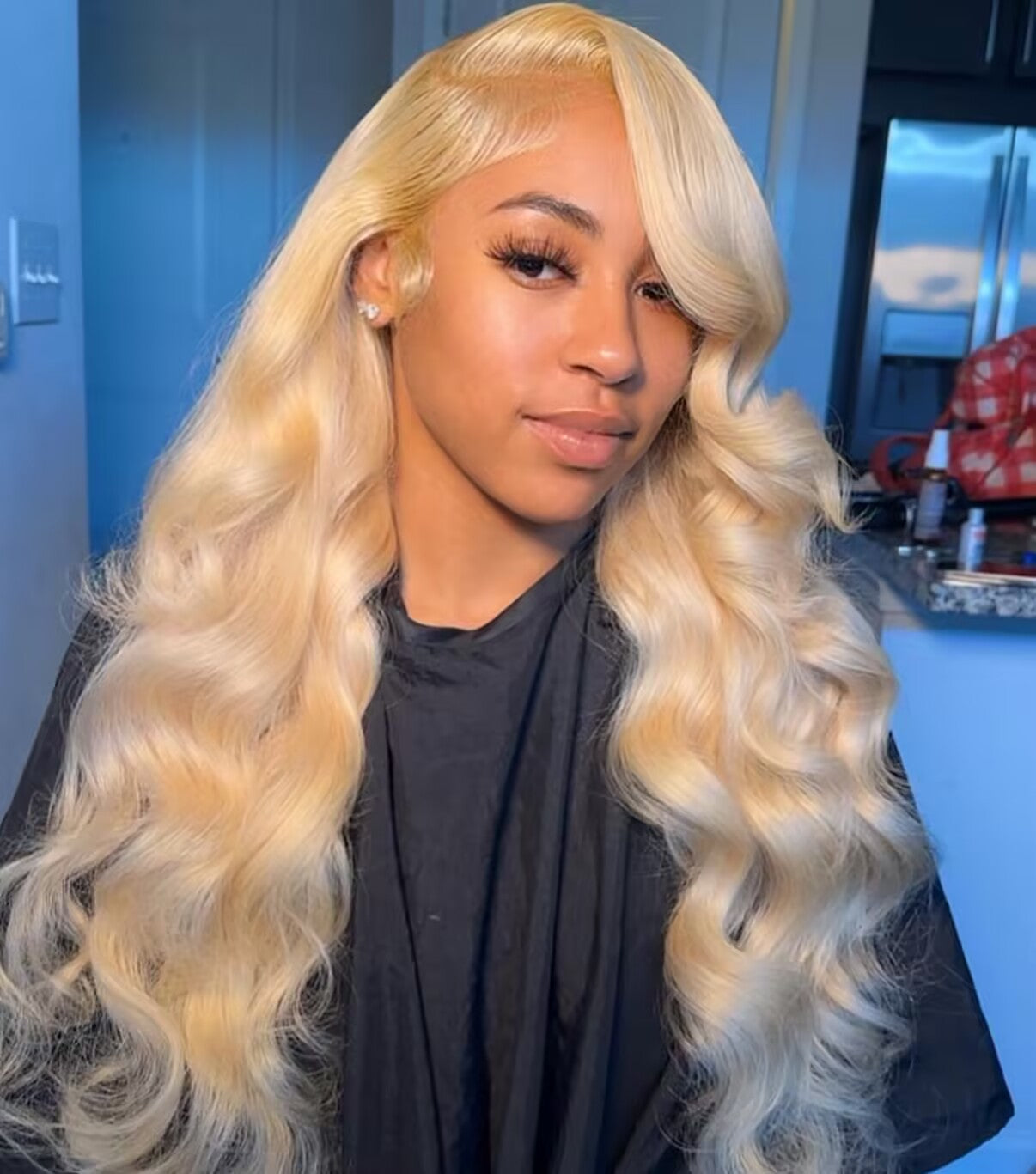 Raw 613 Vientamese Double Drawn Wig Straight/Body Wave Wig 613 Blonde Wig 200% Density