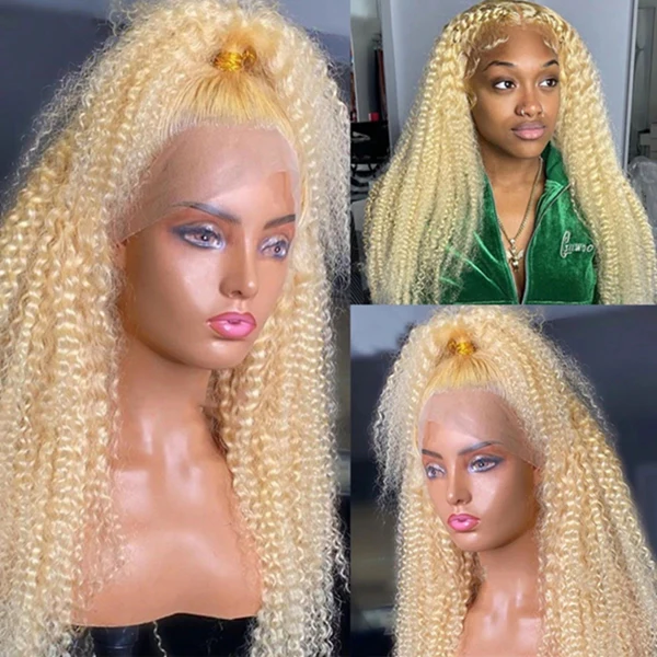 613 Blonde Hair Curly Wig