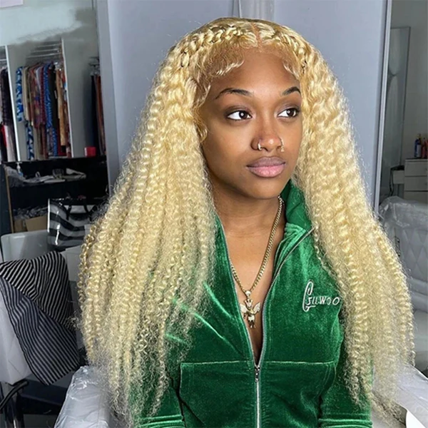 613 Blonde Hair Curly Wig