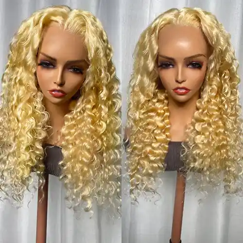 Virgin 613 Loose Deep Wave Wig Blonde Lace Frontal Wig Closure Wig