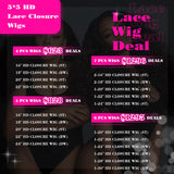Luxury Virgin HD Lace Wigs High Density Invisible HD Lace Wig Skin Melted Lace Wigs