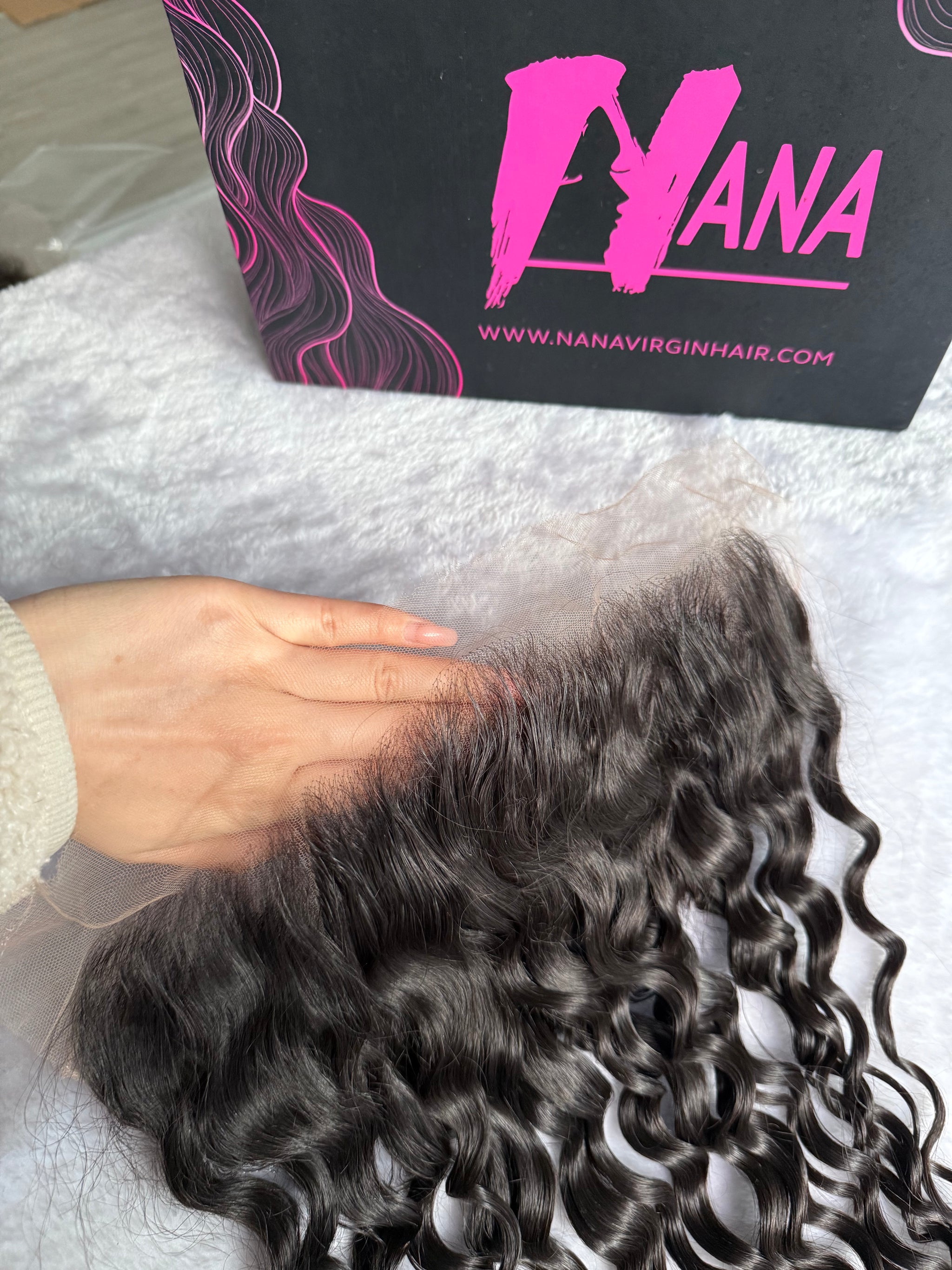 Water wave lace frontal Raw hair HD / transparent lace frontal natural hair line 13x4/13x6