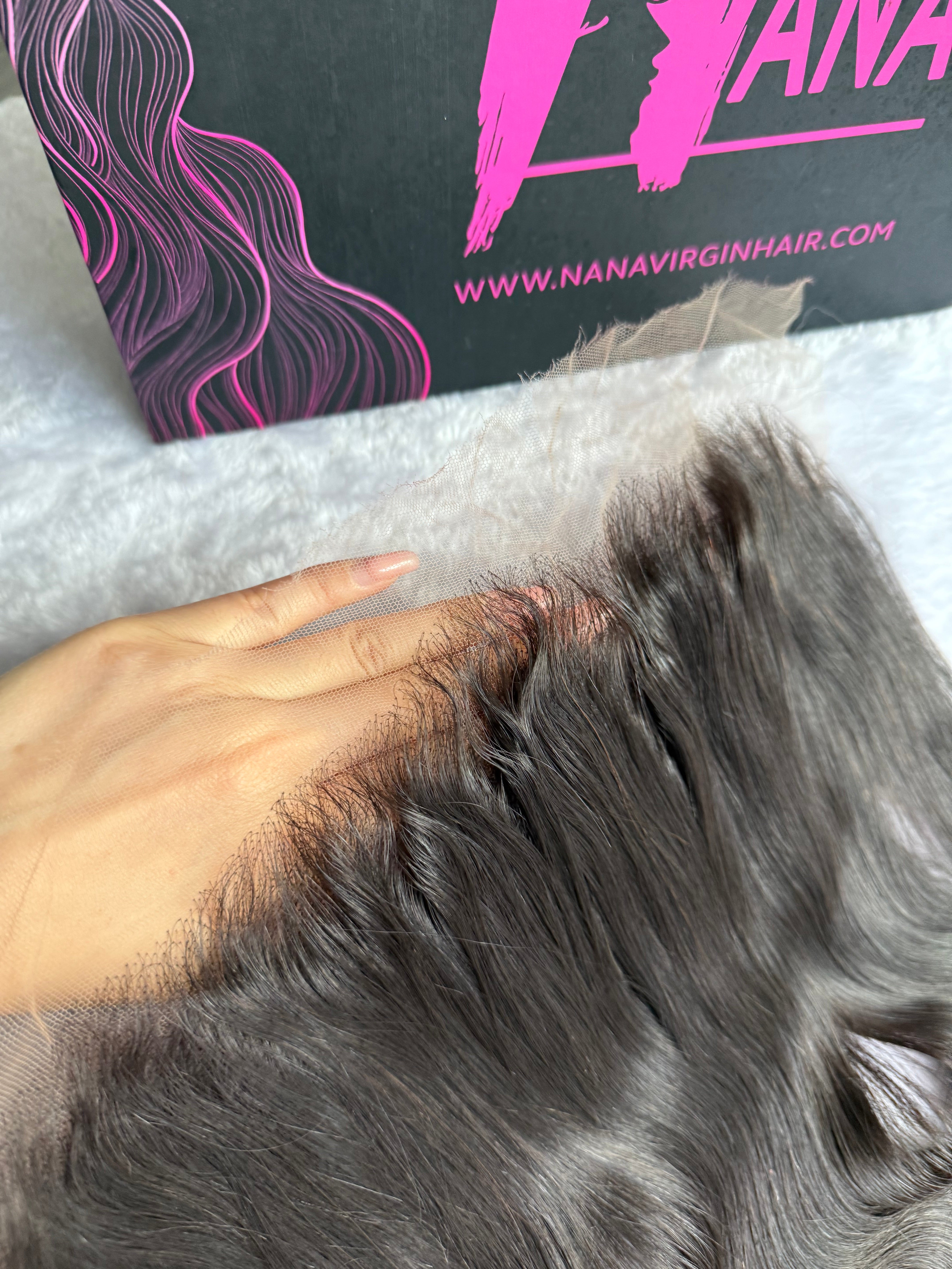 Raw Hair Body Wave HD Lace Frontal Natural Hair Wholesale line with baby hair HD lace and transparent lace 13x4/13x6