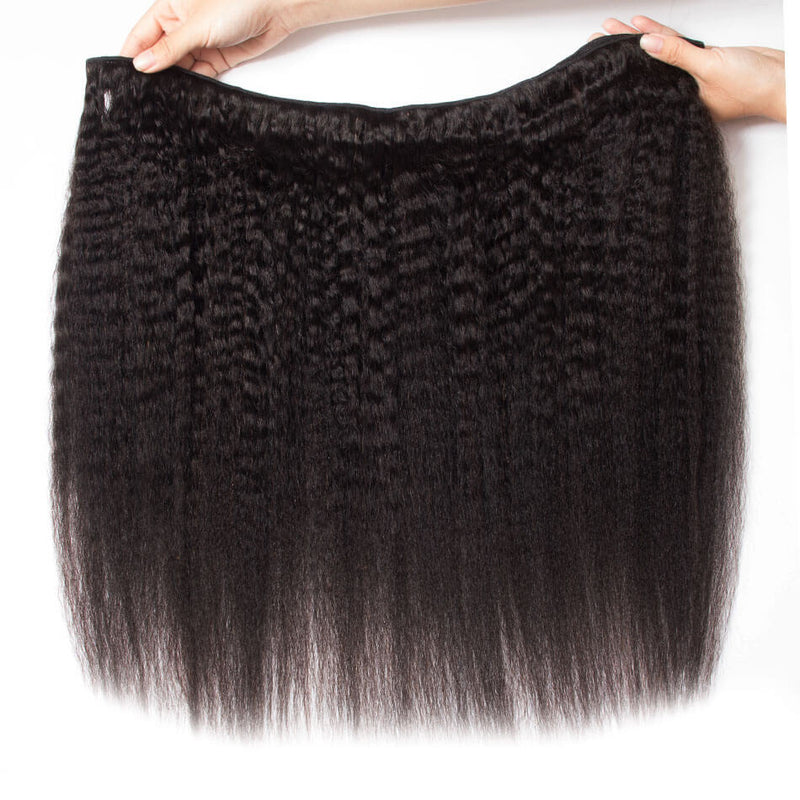 Virgin Hair Brazilian hair weave Kinky Straight bundle deal 1 bundle/ 3 bundle /4 bundles