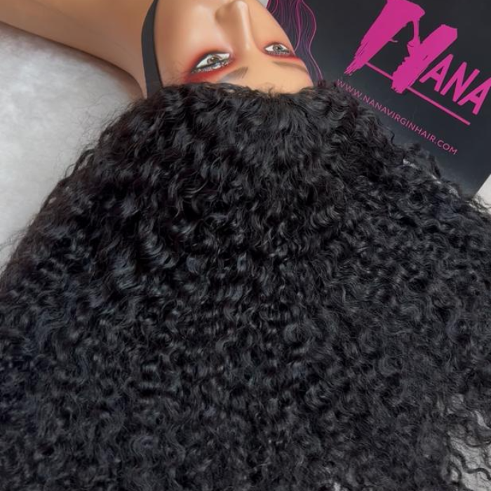 burmese curly half wig
