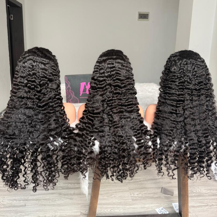 burmese curl half wig