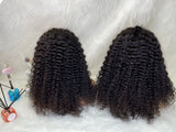 Virgin Hair Glueless Wig Big Curly HD Closure Wig Cap Size 4x4 5x5 6x6 7x7 Short Curly Bob Wigs No Glue Pre Plucked Natural Hairline