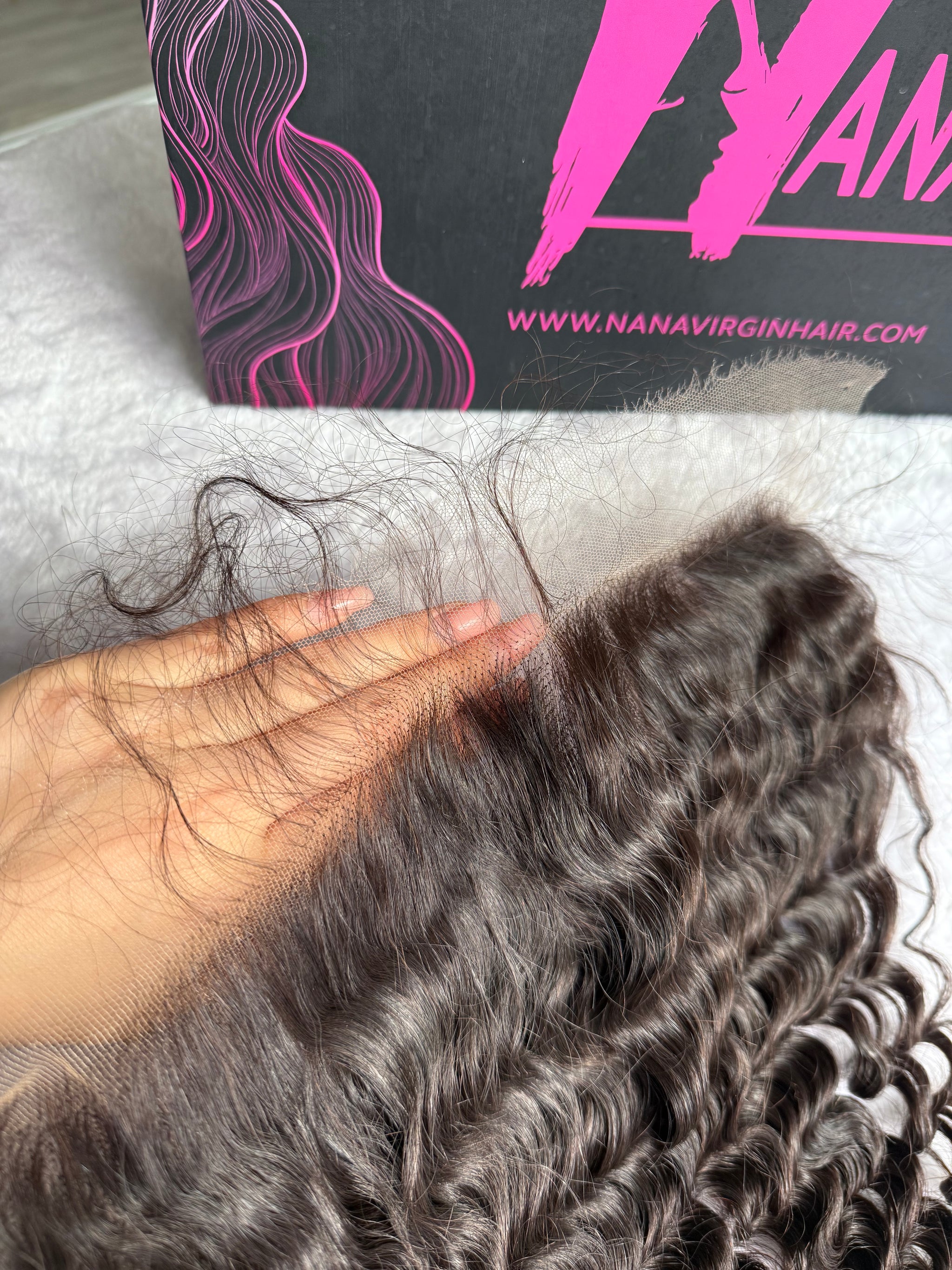 Deep Wave Raw Human Hair unprocessed frontal HD&Transparent lace frontal 13x4/13x6