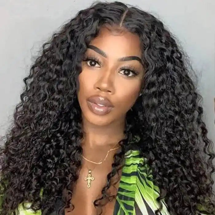 Kinky Curly V Part Wig